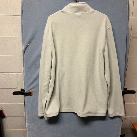 Eddie Bauer Pullover Cloud Fleece Quarter Zip Men's XLarge Grey/Green NWOT - Picture 4 of 4